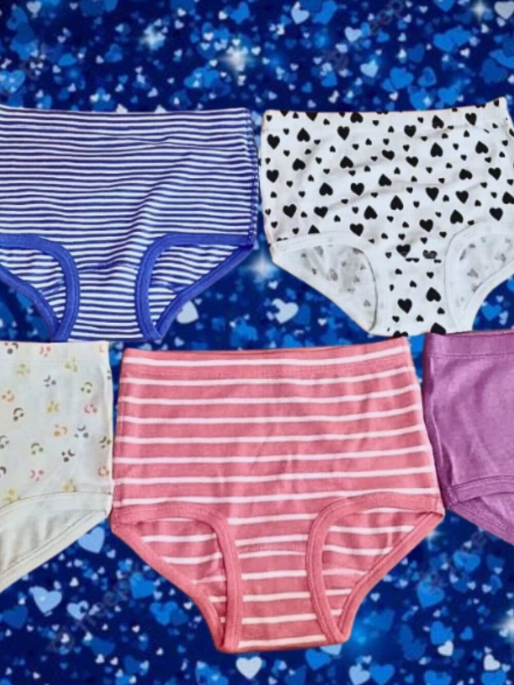 Cuddle Pack 4 Soft Elastic Underwear Multipack (Size M) Cotton Printed Solids